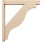 Ekena Millwork 6-in W x 38-in D x 42-in H Funston Block Rough Cedar Woodgrain TimberThane Outlooker, Primed Tan OUTUR060X38X42FST44RCPR - alternate 5